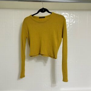 Brandy Melville Yellow Wool Blend Sweater